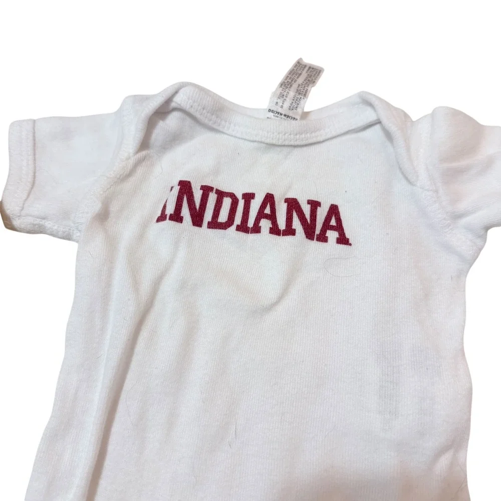 Athletic Nike Indiana University Hoosiers Bodysuit Set Newborn White Red 2pc